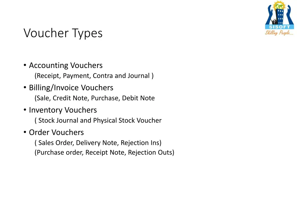 voucher types