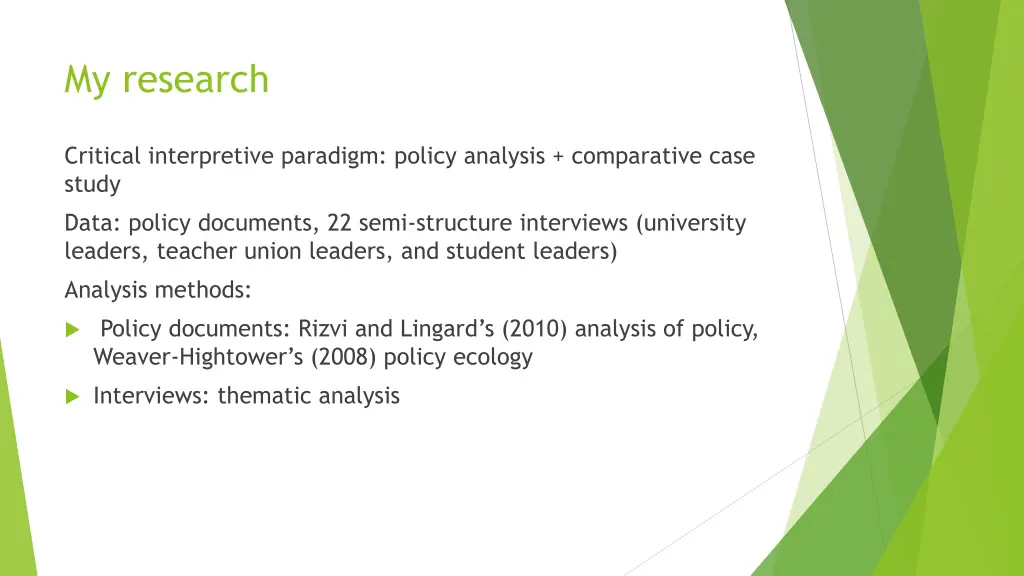 my research