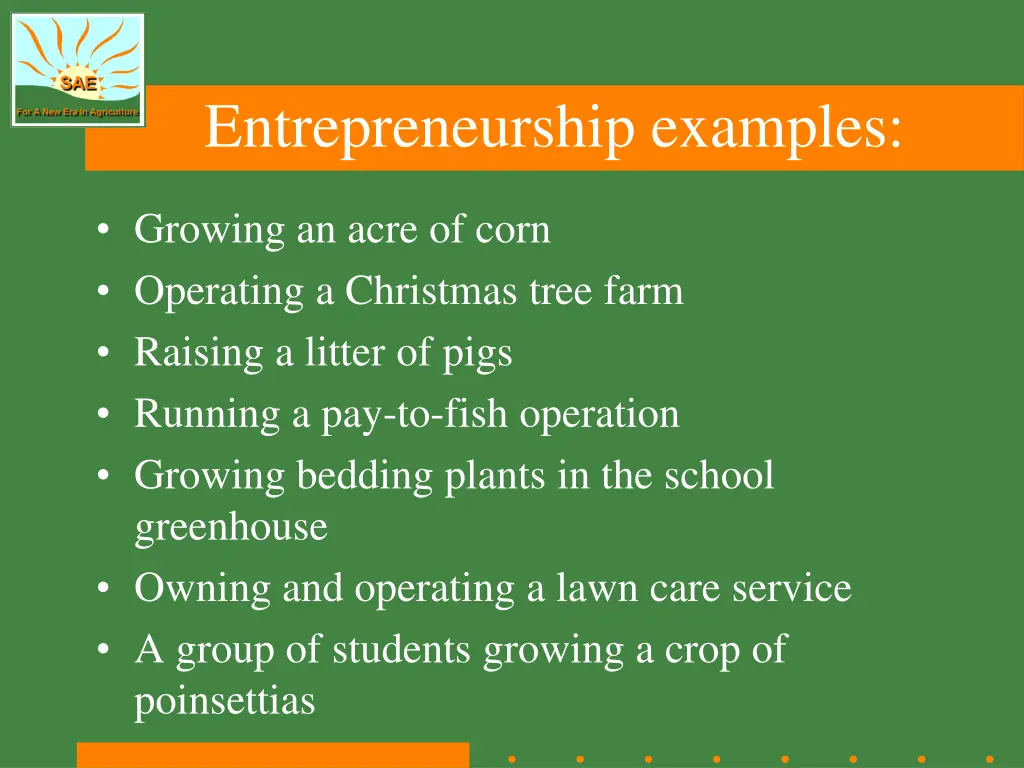 entrepreneurship examples