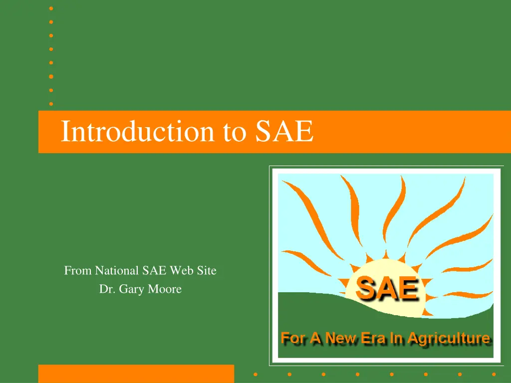 introduction to sae