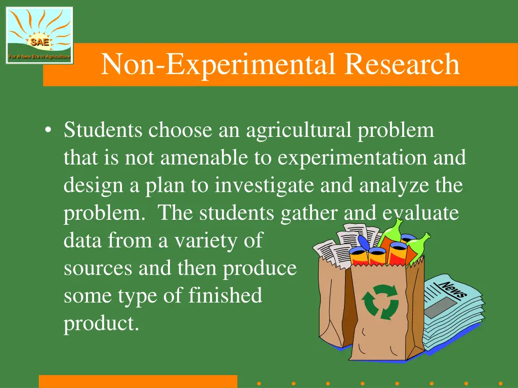 non experimental research