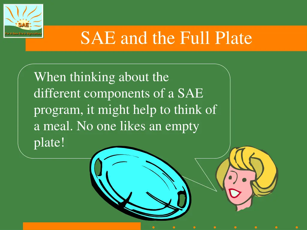 sae and the full plate