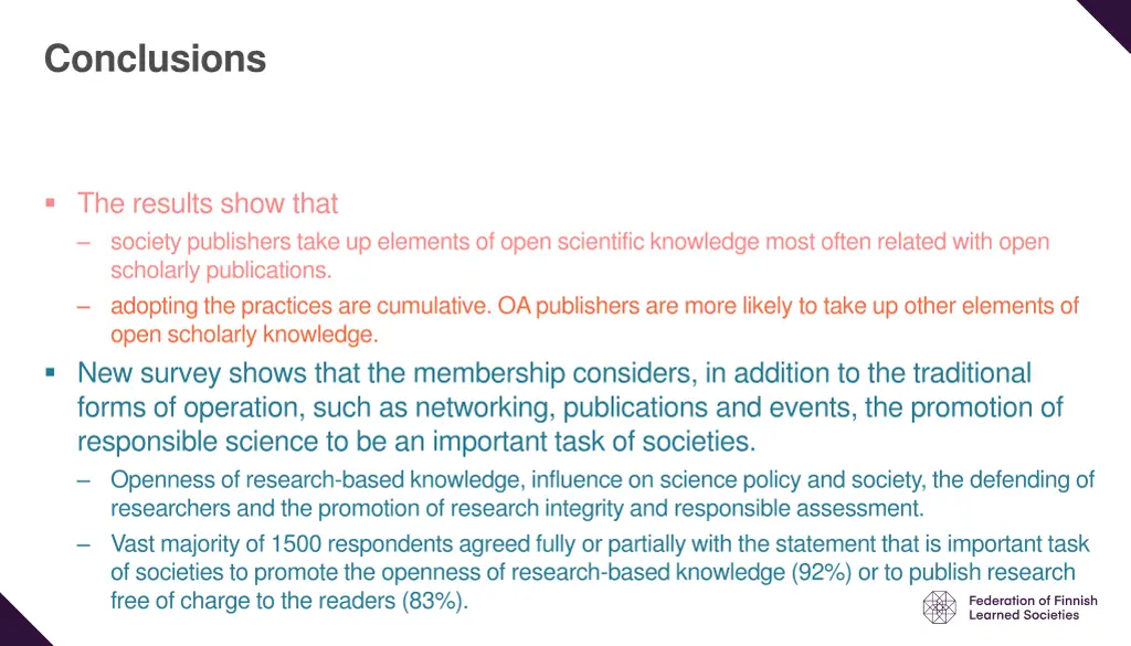 conclusions