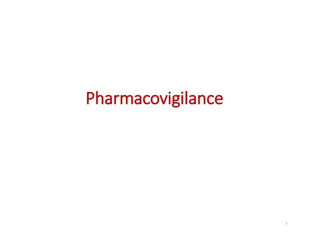 pharmacovigilance pharmacovigilance