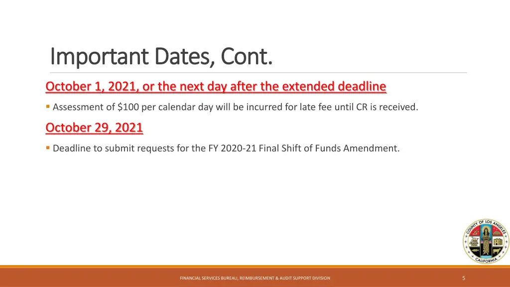 important dates cont important dates cont