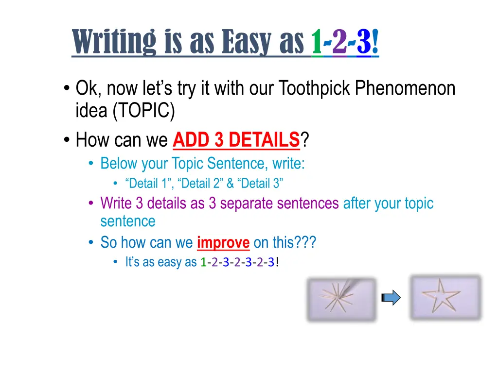 writing is as easy as 1 2 3 1