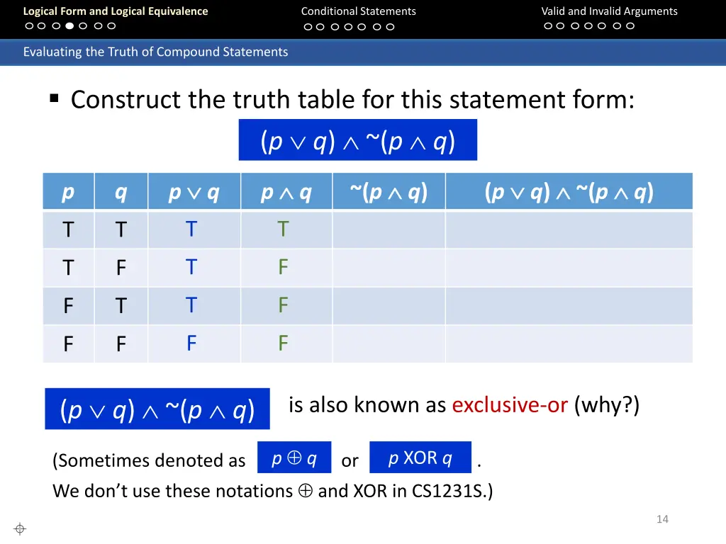 logical form and logical equivalence 13