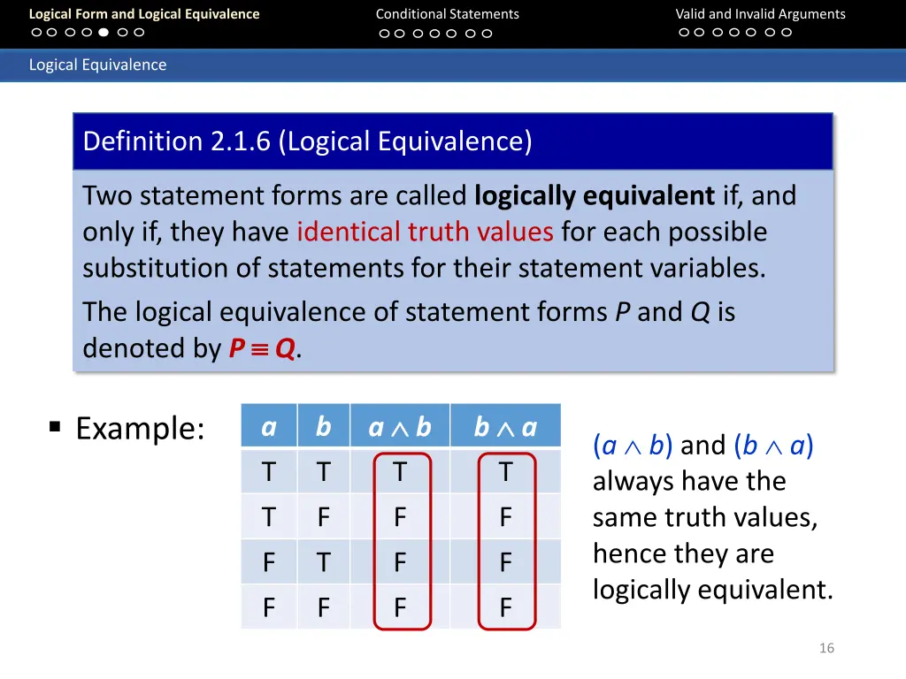 logical form and logical equivalence 15