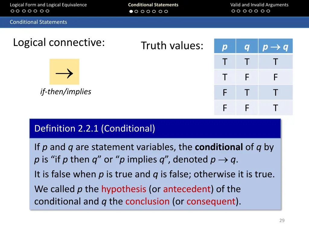 logical form and logical equivalence 28