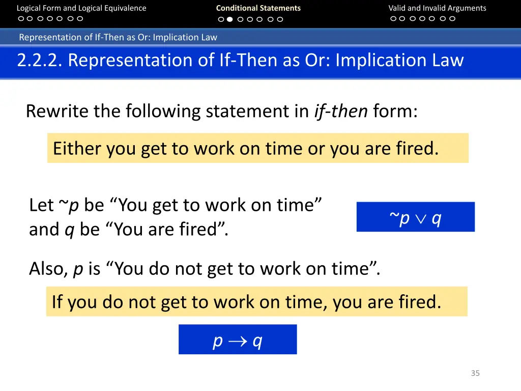 logical form and logical equivalence 34