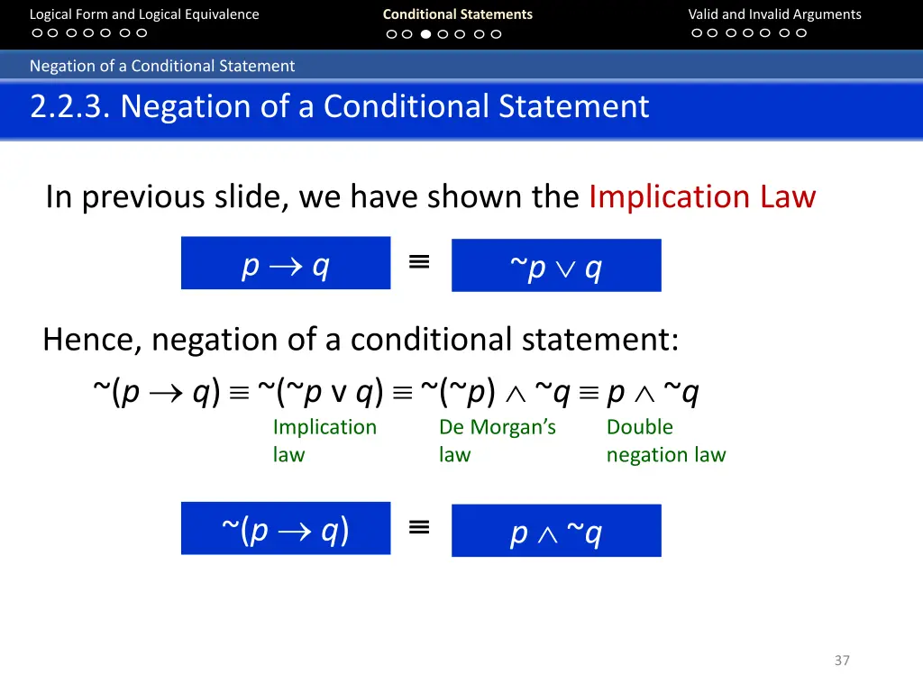 logical form and logical equivalence 36