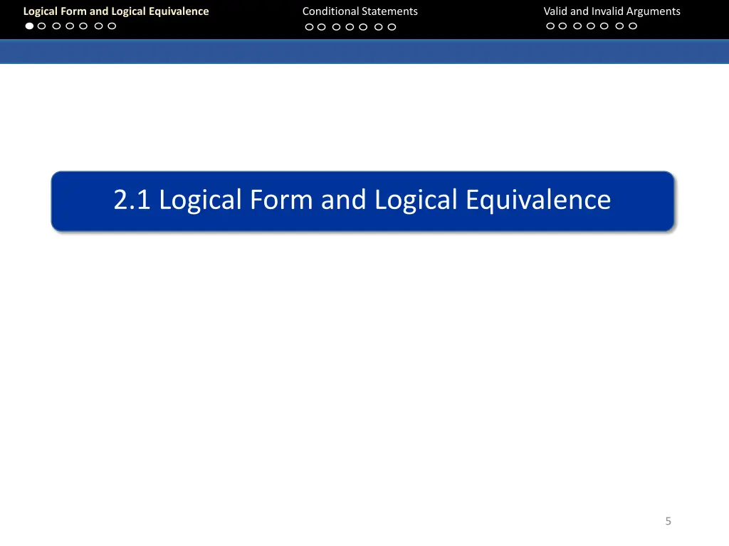 logical form and logical equivalence 4