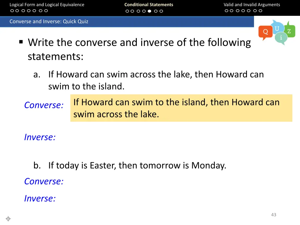 logical form and logical equivalence 42