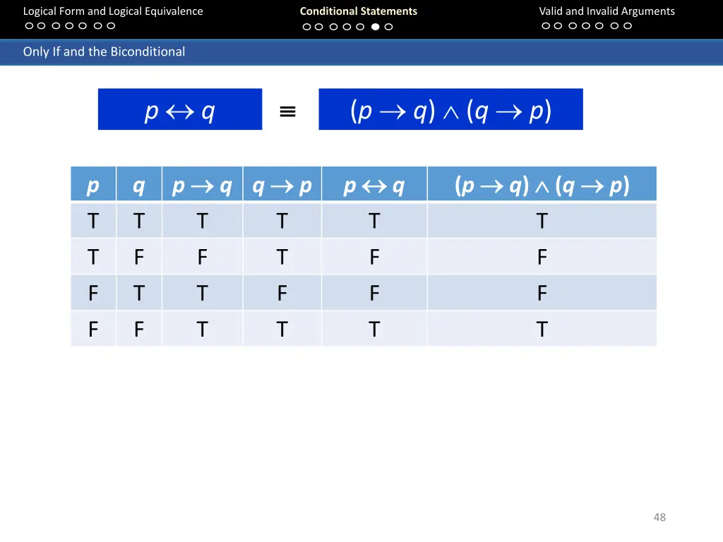 logical form and logical equivalence 47