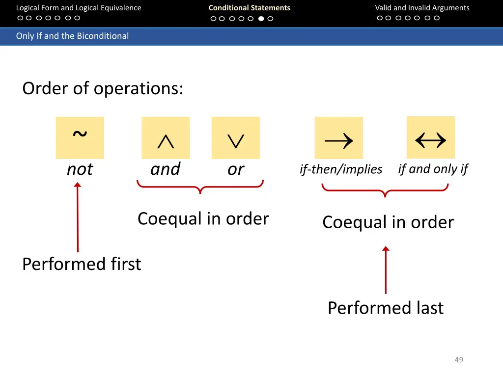 logical form and logical equivalence 48