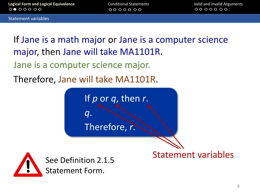 logical form and logical equivalence 7