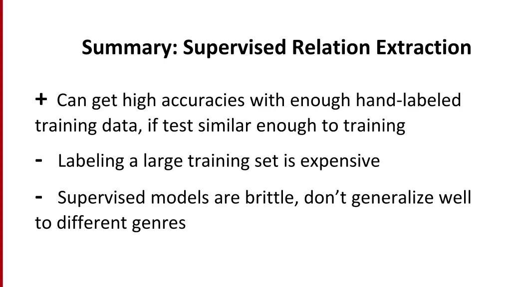 summary supervised relation extraction