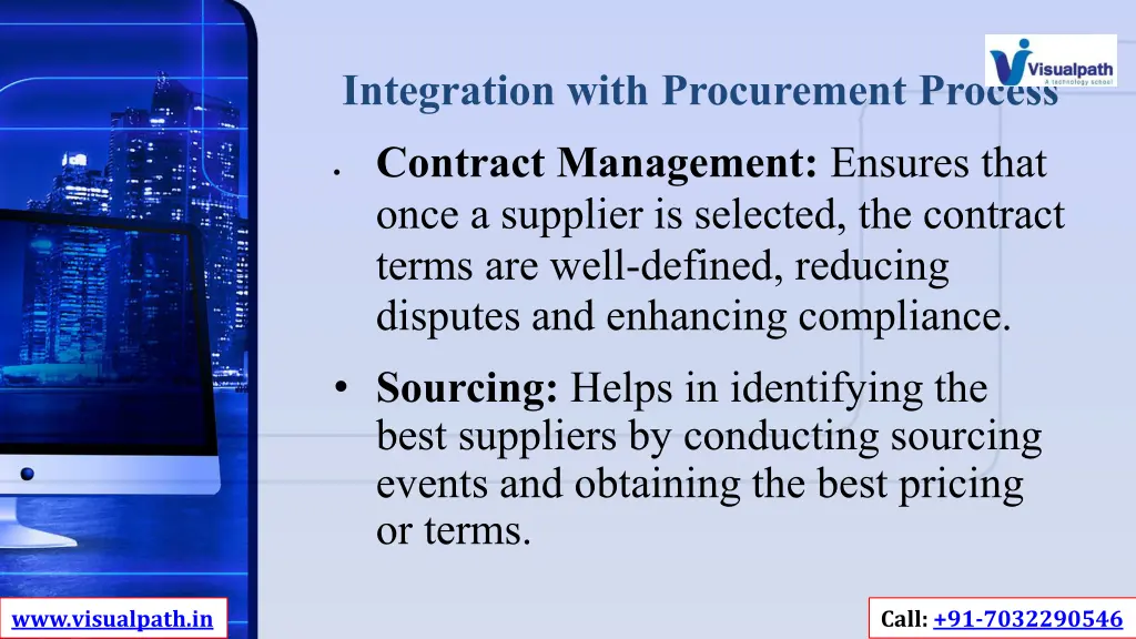 integration with procurement process