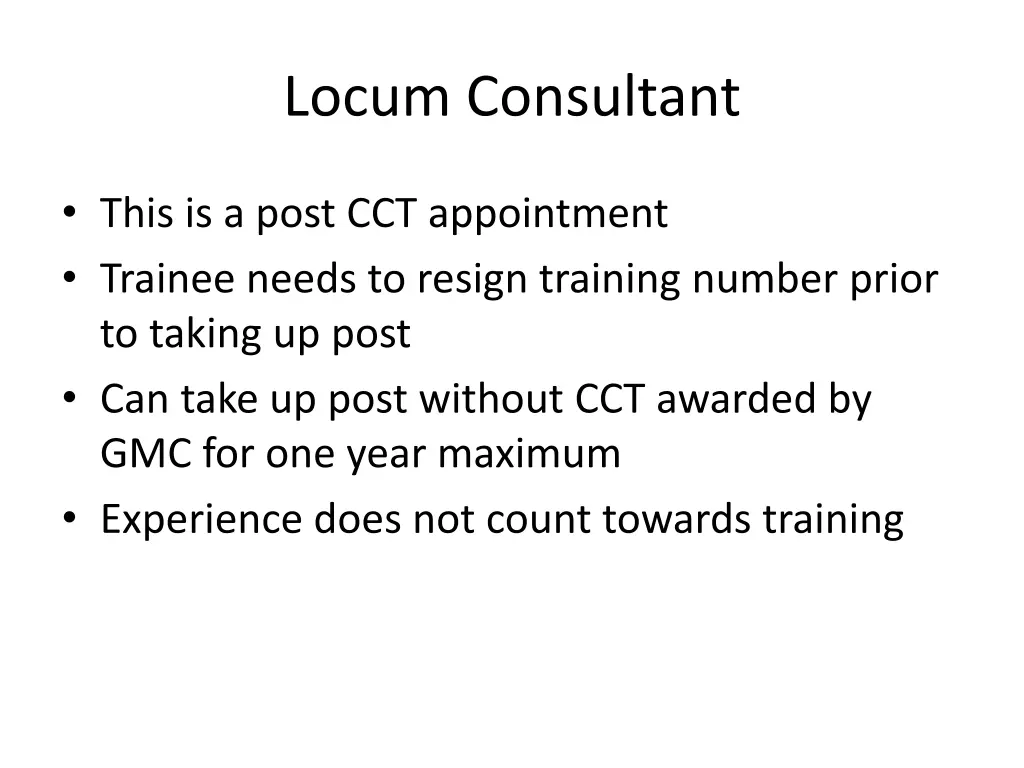 locum consultant