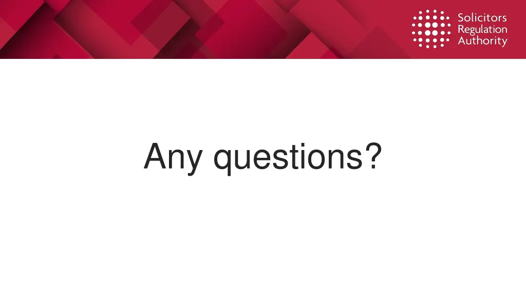 any questions