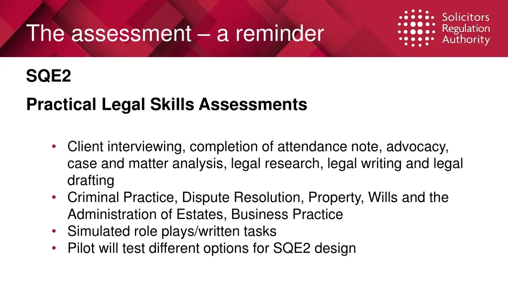 the assessment a reminder 1