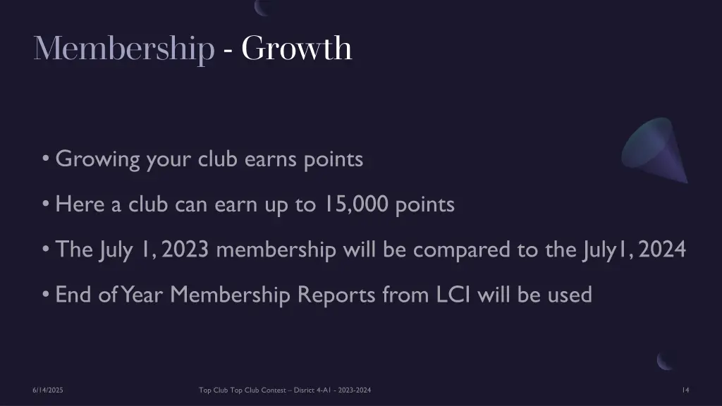 membership growth 1