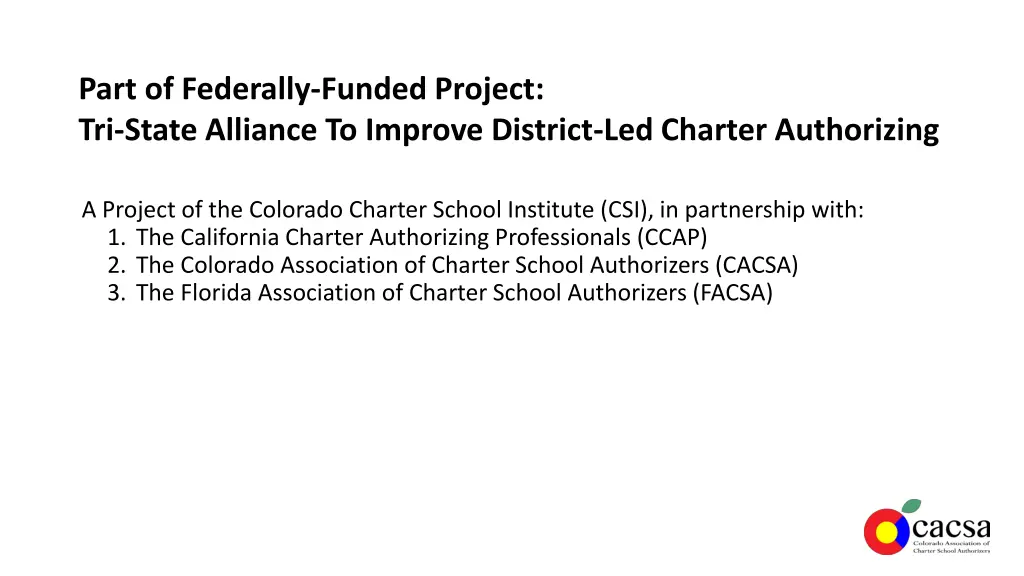 part of federally funded project tri state 1