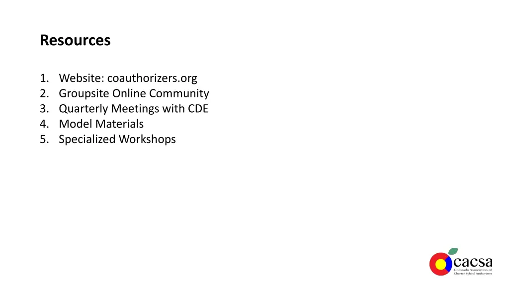 resources