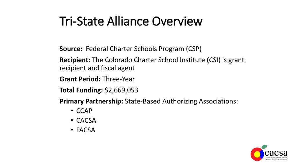 tri tri state alliance overview state alliance