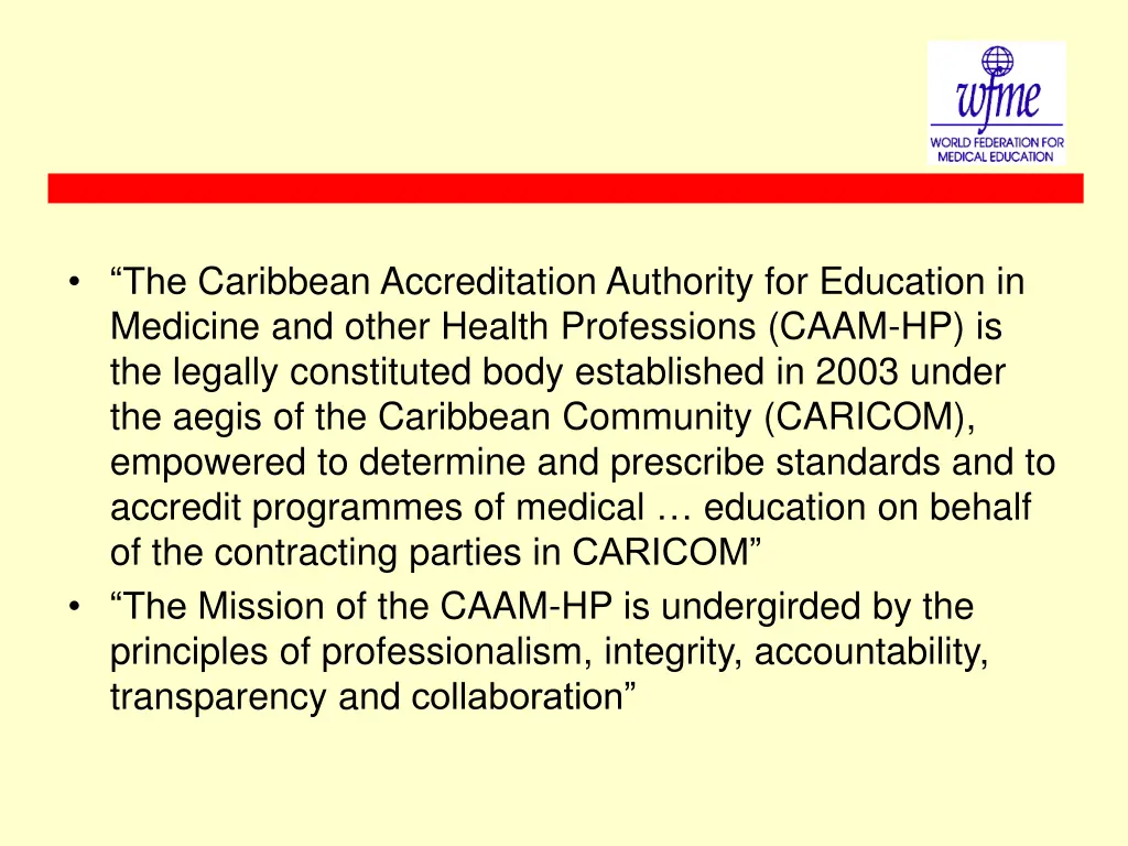 the caribbean accreditation authority