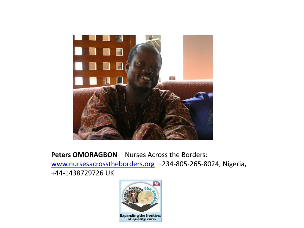 peters omoragbon nurses across the borders