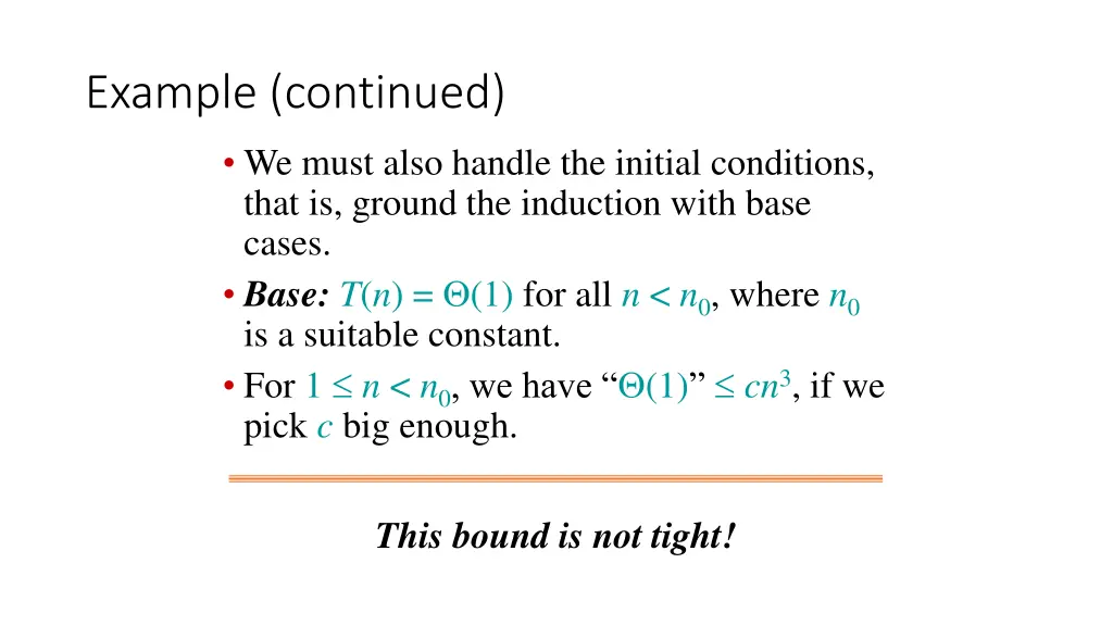example continued
