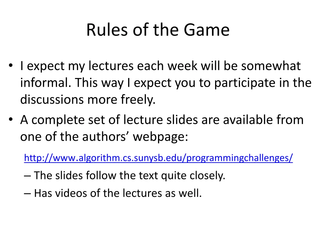 rules of the game 3