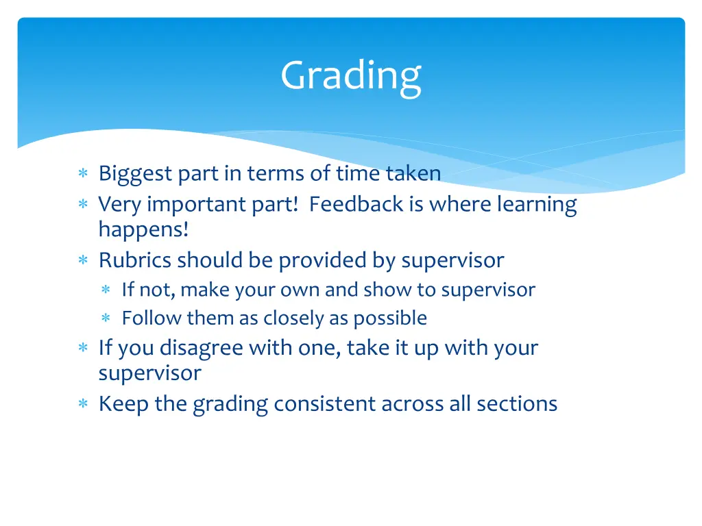 grading