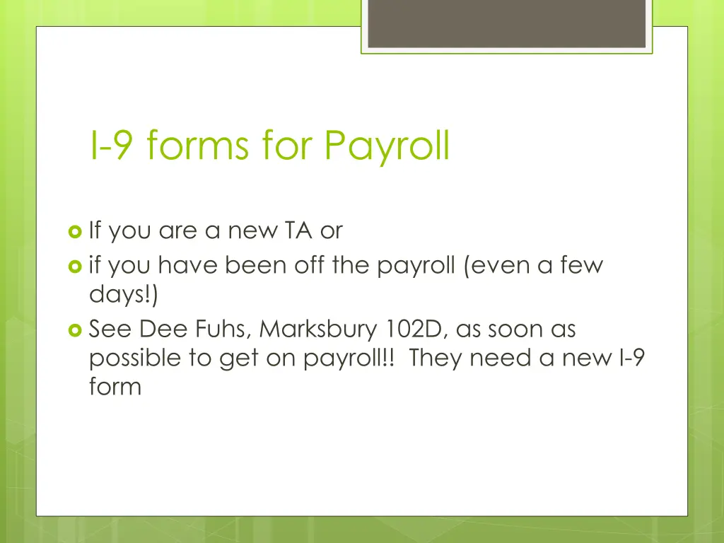 i 9 forms for payroll