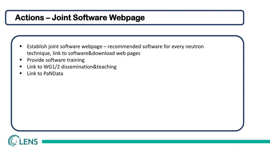actions actions joint software webpage joint