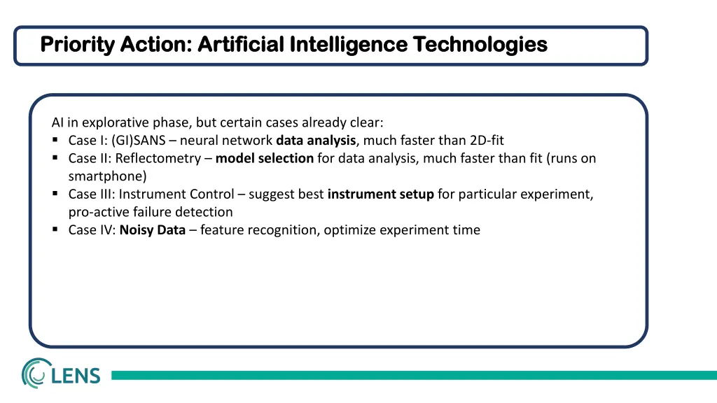 priority action artificial intelligence 1