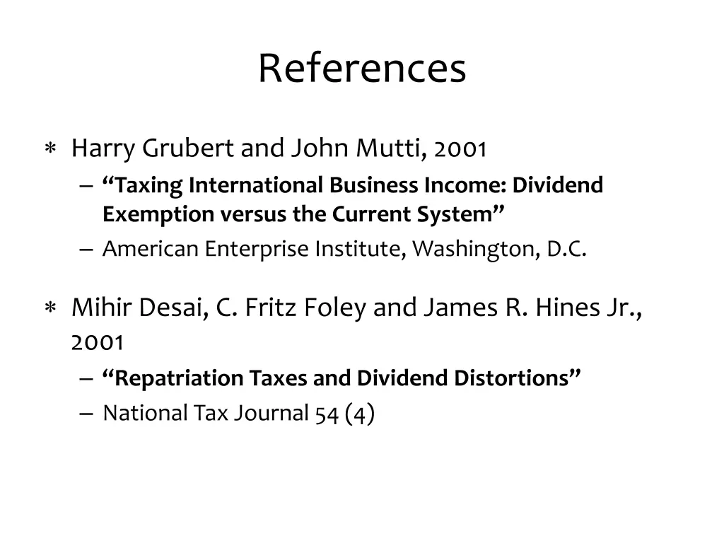 references 1