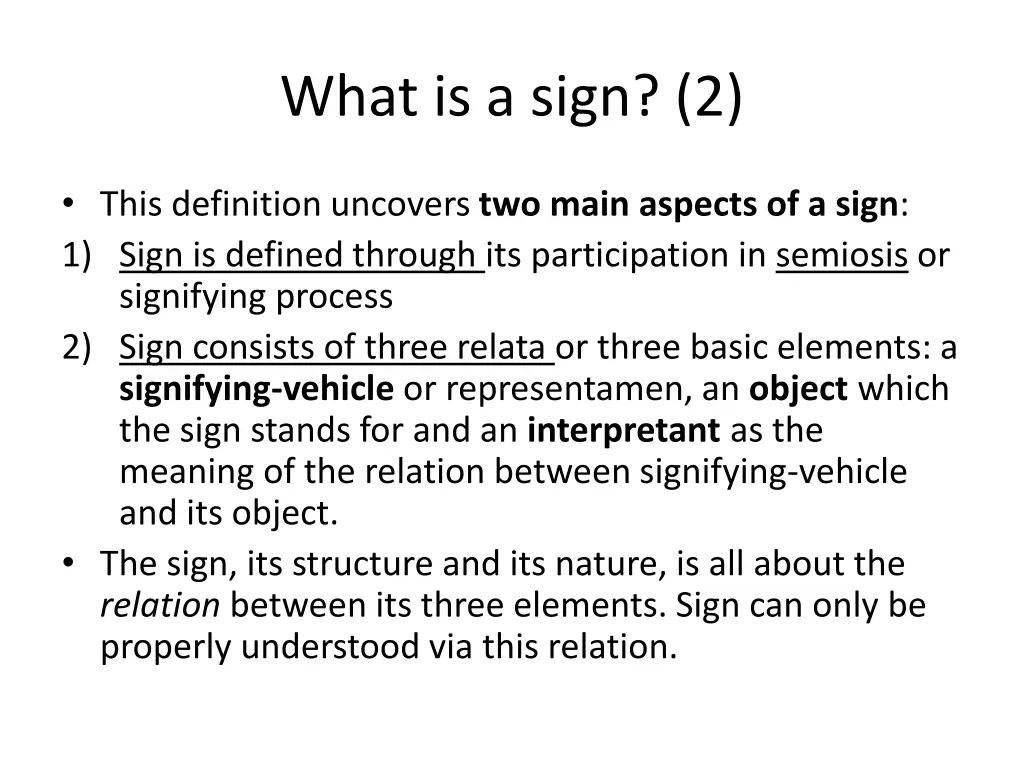 what is a sign 2