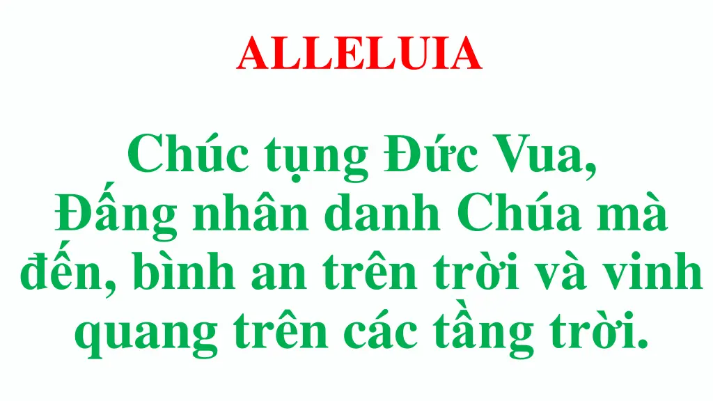 alleluia