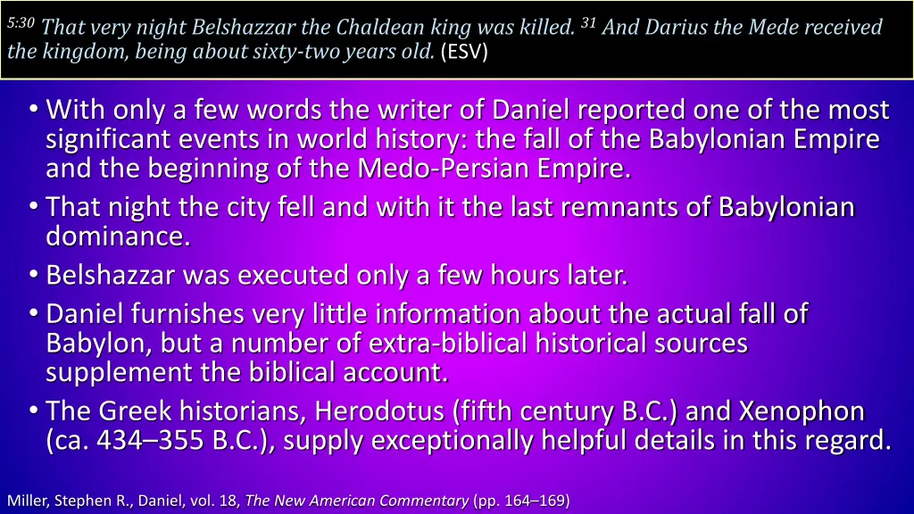 5 30 that very night belshazzar the chaldean king