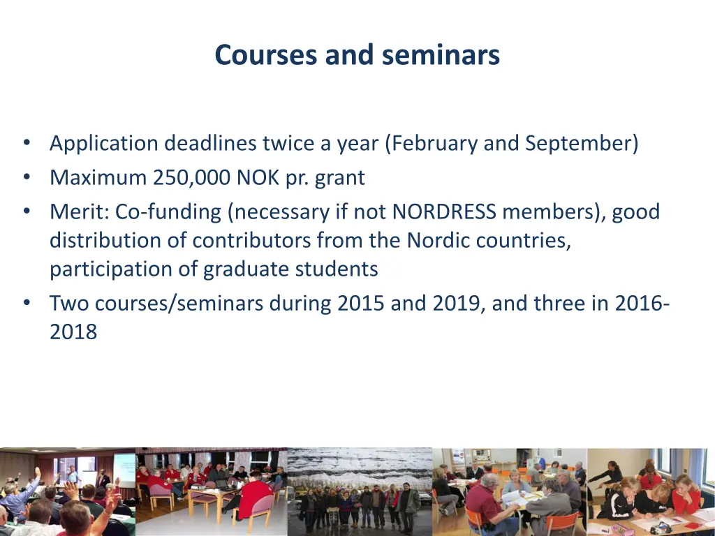 courses and seminars 1