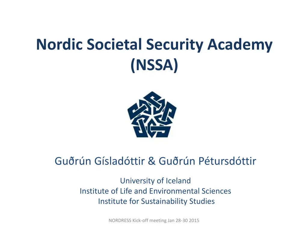 nordic societal security academy nssa