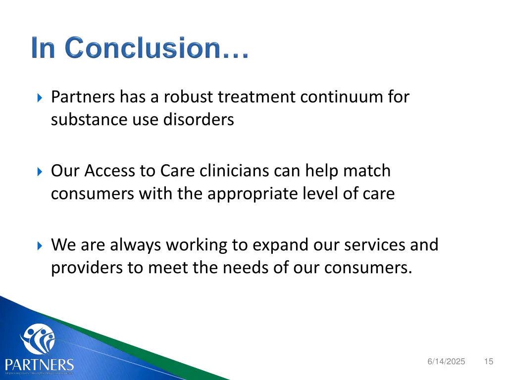 partners has a robust treatment continuum