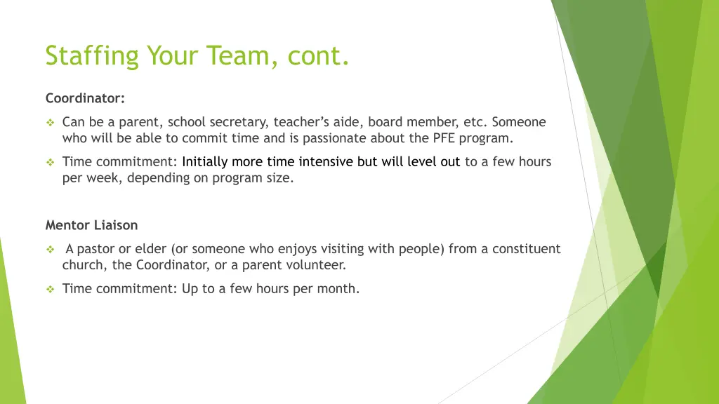 staffing your team cont
