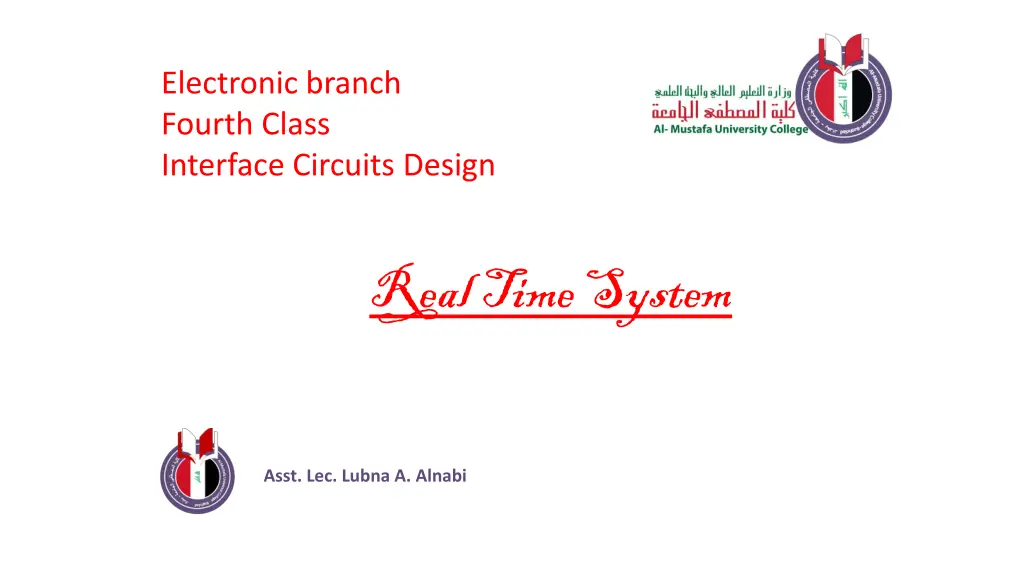 electronic branch fourth class interface circuits