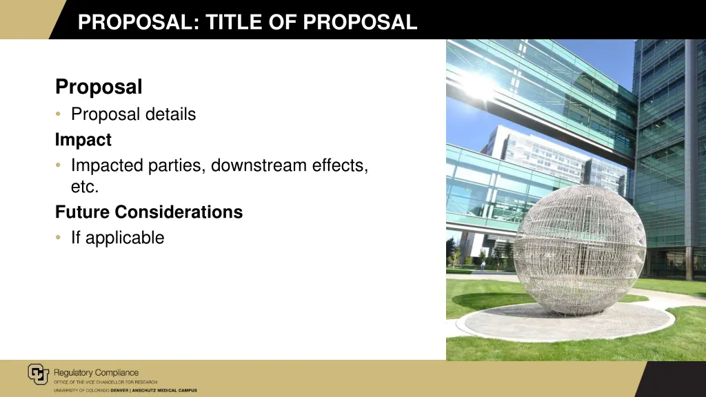 proposal title of proposal