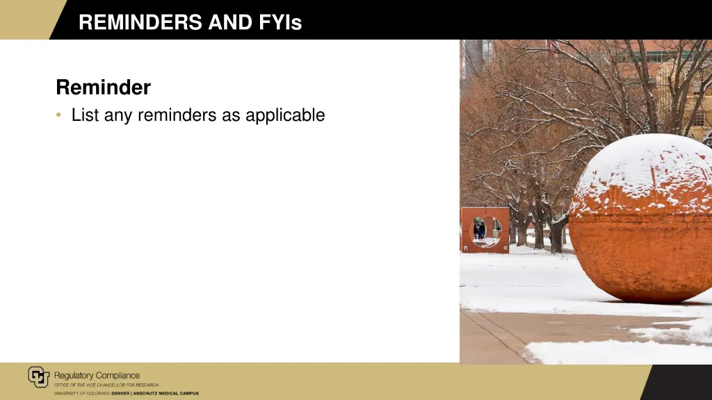 reminders and fyis 1