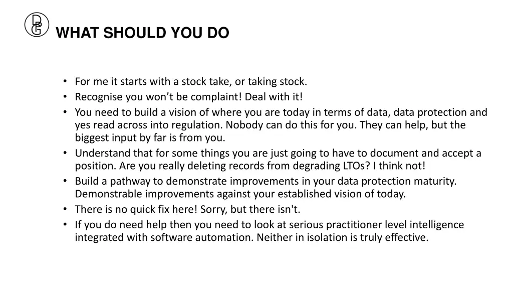 what should you do
