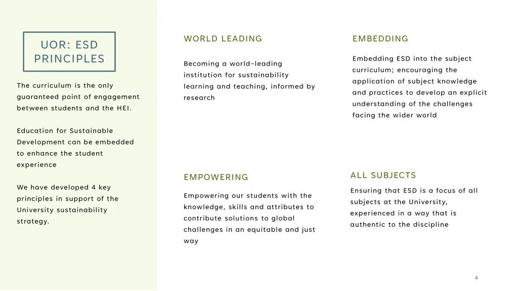 world leading